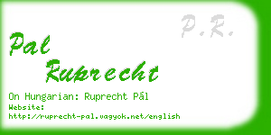 pal ruprecht business card